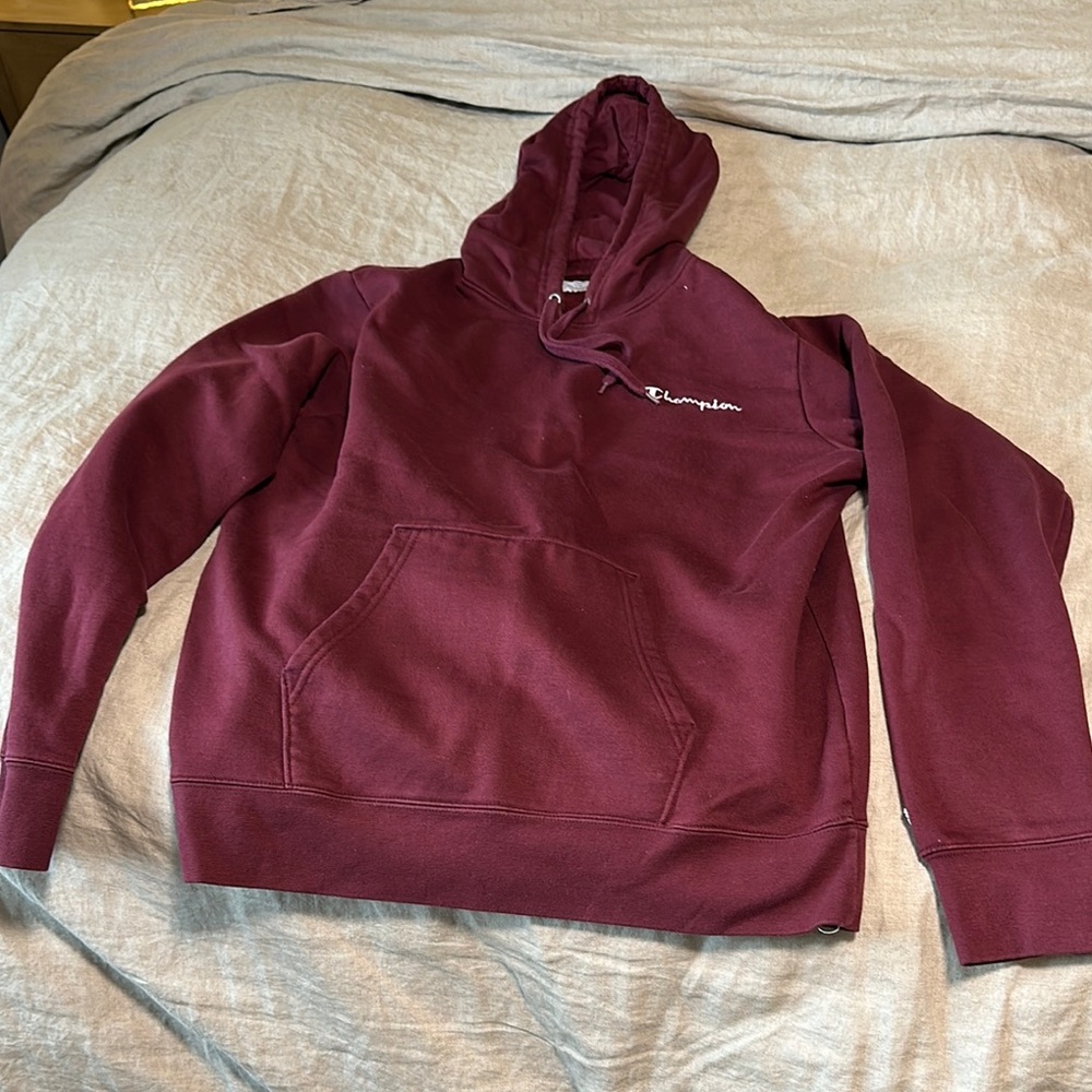 Champion Men's Maroon Hoodie